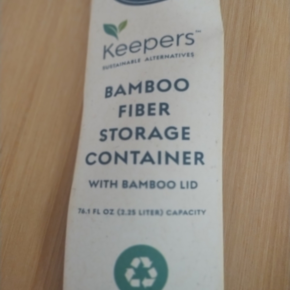 Red Bamboo Fiber Storage Containers - Picture 15 of 16